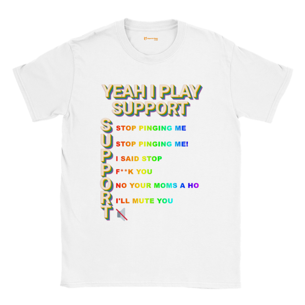 Yeah I play Support - Classic Unisex Crewneck T-shirt