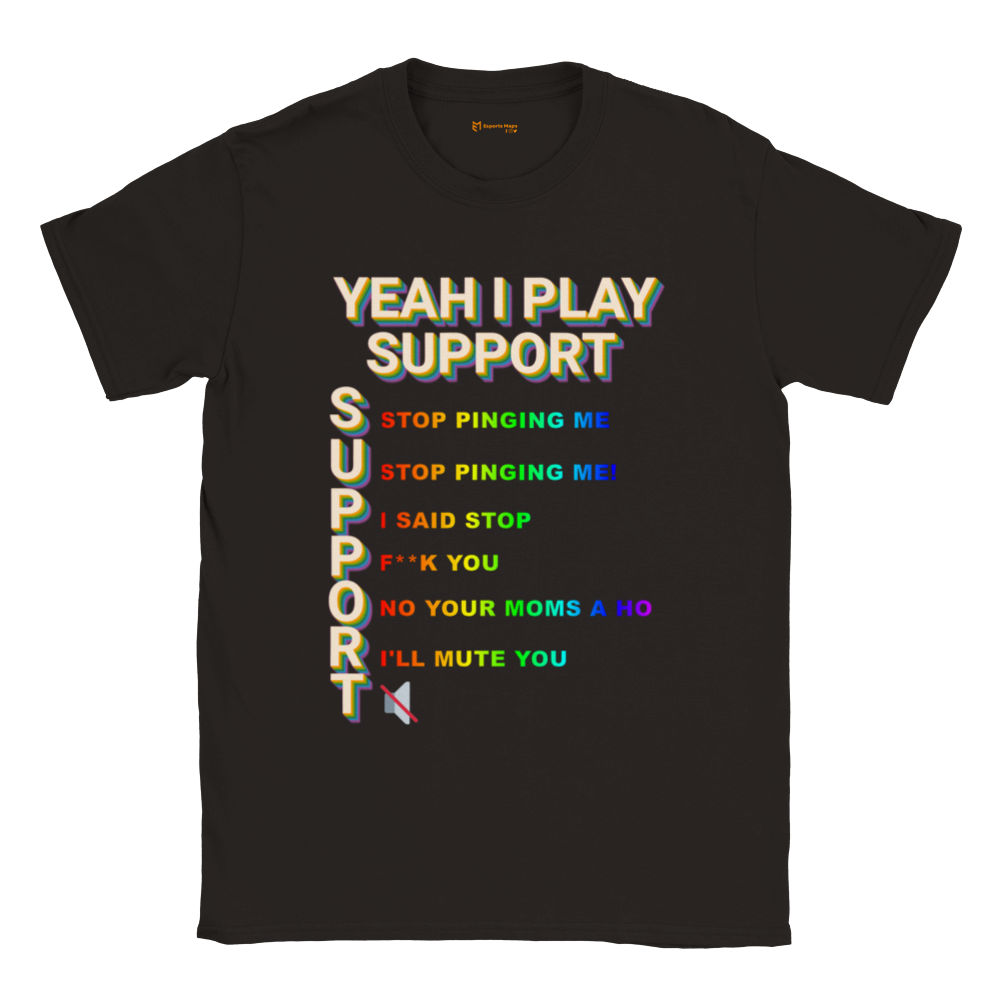 Yeah I play Support - Classic Unisex Crewneck T-shirt